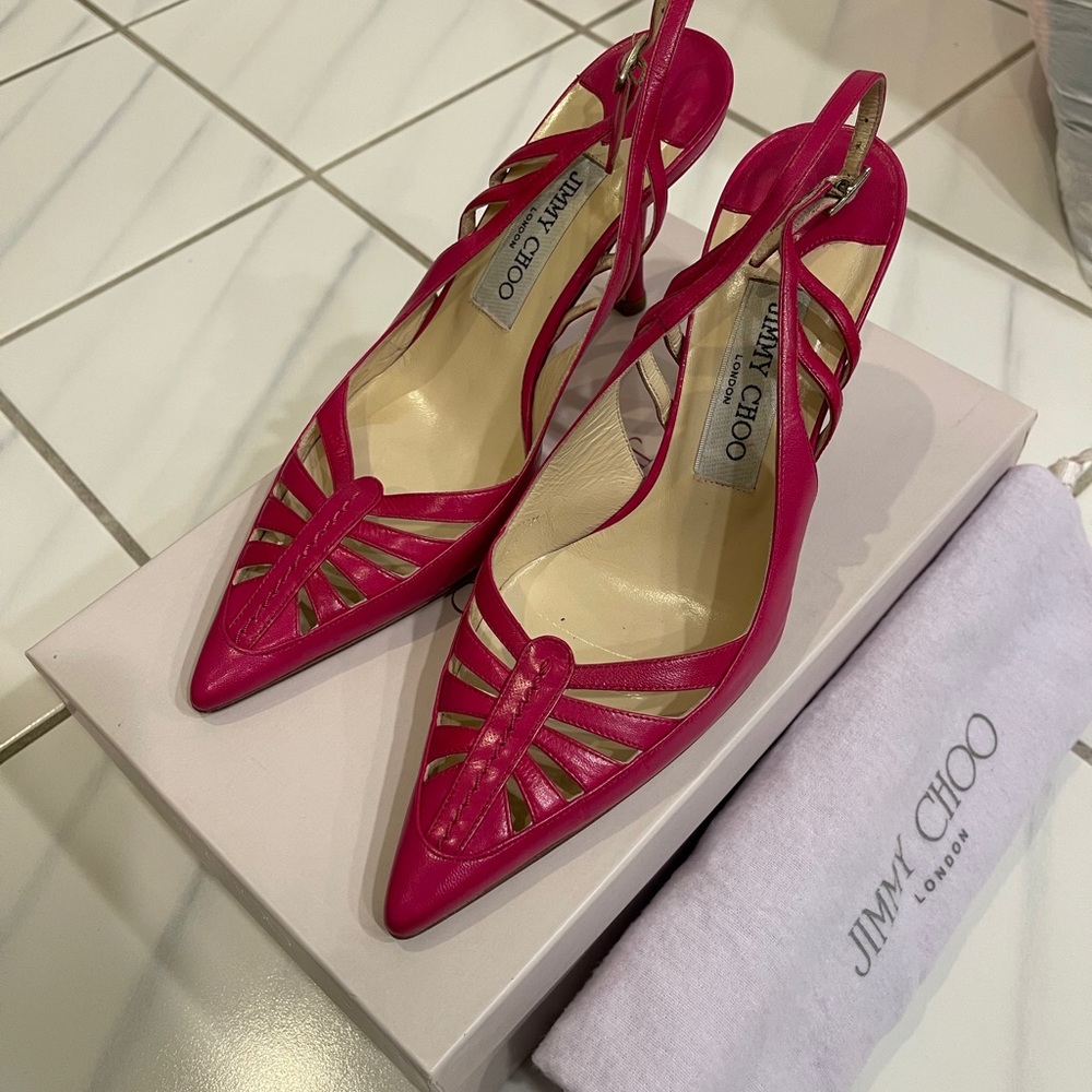 Pink jimmy choo heels